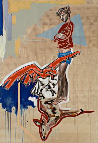 Mischtechnik auf Leinwand, 180 x 120 cm, 2020